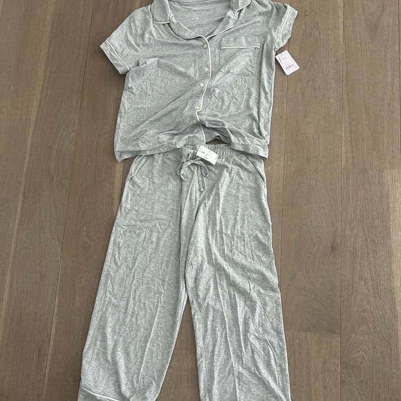Target grey pajama set. Size S top and bottom. - Picture 2 of 3
